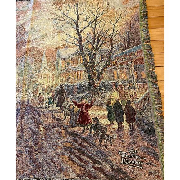 Thomas Kinkade Throw. A‎ Victorian Christmas Carol 50x60 - Picture 4 of 7